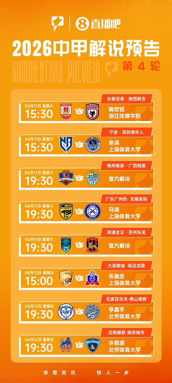 证监会允许的配资公司 看中甲，上！视频直播中甲 大学生解说带来第4轮赛事